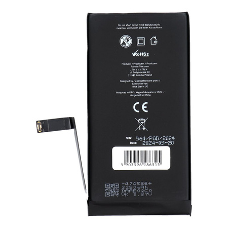 Bateria do Iphone 14 3279 mAh  Blue Star HQ