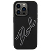 Etui Karl Lagerfeld 3D Rubber Signature na iPhone 15 Pro Max - czarne