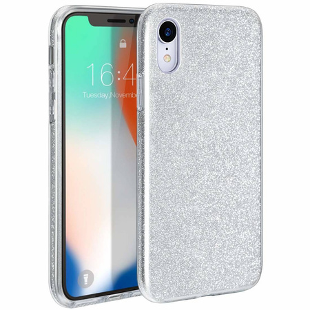Nakładka Glitter 3w1 do Samsung Galaxy A33 5G srebrna