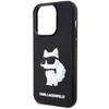 Karl Lagerfeld KLHCP14X3DRKHNK iPhone 14 Pro Max 6.7&quot; schwarz/schwarz Hardcase Rubber Choupette 3D