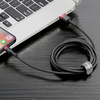 Kabel USB iPhone Lightning 2A 3m Baseus Cafule Cable (CALKLF-R91) czarno-czerwony
