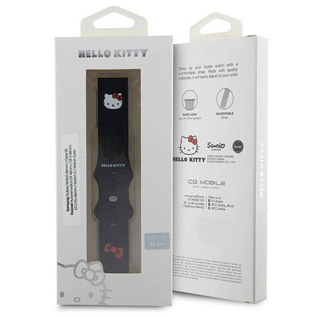 Hello Kitty Silikon Kitty Kopfband universal 22mm - schwarz