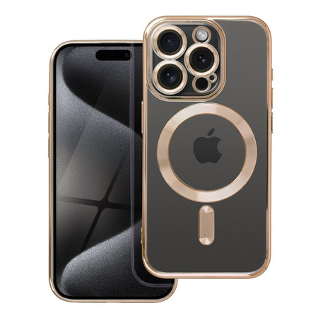 Futerał Electro Mag Cover kompatybilny z MagSafe do IPHONE 15 PRO złoty
