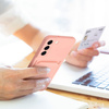 Futerał CARD CASE do SAMSUNG A34 5G różowy