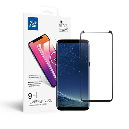 Szkło hartowane Blue Star 5D - do Samsung Galaxy S8 (full glue/case friendly) - czarny
