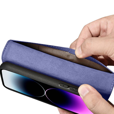 iCarer Wallet Case 2in1 iPhone 14 Pro Max Flip Leather Cover Anti-RFID Light Violet (WMI14220728-LP)