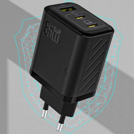 Ładowarka sieciowa Dudao A29C 65W GaN + kabel USB-C - czarna