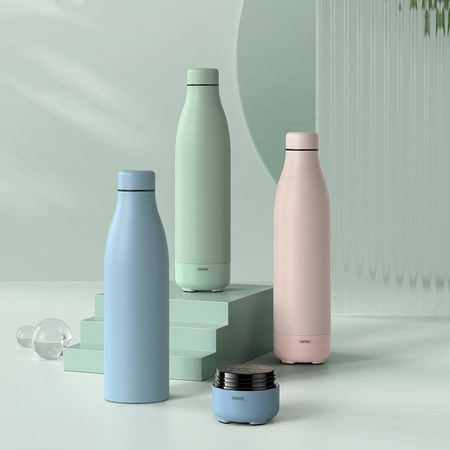 Remax wireless bluetooth 5.0 speaker with thermos thermal mug 500ml pink (RB-M5)