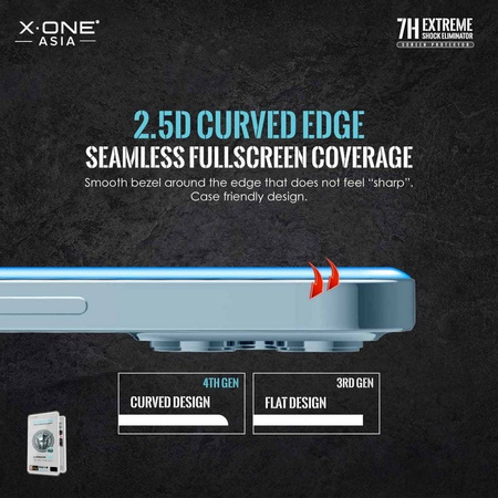 Szkło hartowane X-ONE Extreme Shock Eliminator 4th gen. - do iPhone 13 Pro Max/14 Plus