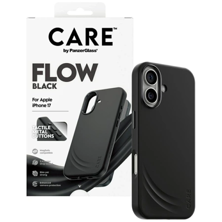 CARE by PanzerGlass Feature FLOW MagSafe Case for iPhone 17 - Black