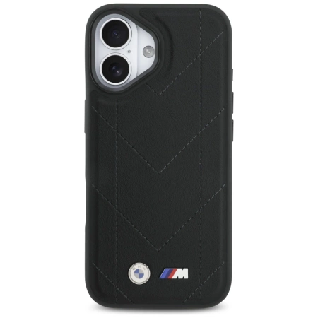 BMW M Quilted Logo MagSafe iPhone 17 Case - Black