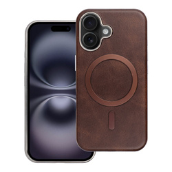 Futerał GENTLEMAN MAG COVER kompatybilny z MagSafe do IPHONE 15 PRO MAX brązowy