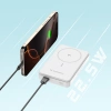 Powerbank Wozinsky WLWP-10KA0Y3WS 22,5W PD Qi2 10000 mAh, mit Ständer, 1x USB-A, 1x USB-C - weiß