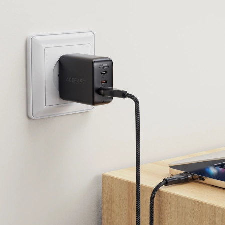 Acefast C11-04 USB-A - USB-C 3A Cable 1.2m Magnetic Braid - Black