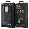 BMW Leather Carbon case for iPhone 15 Pro - black
