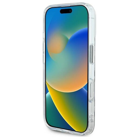 Karl Lagerfeld nakładka do iPhone 16 6,1" KLHMP16SHMCKMHT przezroczysta Hardcase IML Monogram Karl&Choupette Head MagSafe