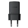 Ładowarka sieciowa Baseus Palm 1C 20W (z kablem Baseus Mini White USB-C 60W (20V/3A) 1m) - czarna