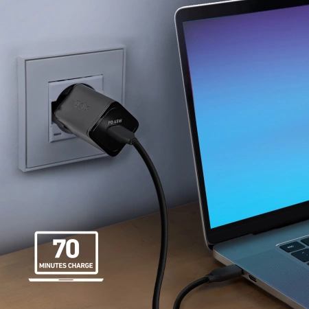 Ładowarka sieciowa SBS TETRGAN1C45W 45W GaN USB-C z Power Delivery - czarna