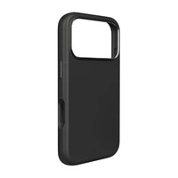 Pure Icon Mag Pro Liquid Silicone Case für iPhone 17 Pro, MagSafe kompatibel, mit Kameraschutz und Aluminiumtasten - Schwarz