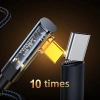 Joyroom USB C cable angled - USB C for fast charging and data transfer 100W 1.2 m black (S-CC100A6)
