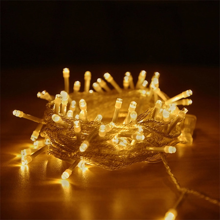 Lampki choinkowe LED - 10m/100 lampek ciepłe białe/warm white EHD-LS03