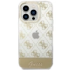 Guess GUHCP14LHG4MHG iPhone 14 Pro 6.1 &quot;gold / gold hardcase 4G Pattern Script
