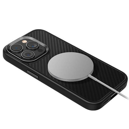 Uniq Hülle Keva iPhone 15 Pro Max 6,7&quot; Magclick Charging schwarz/carbon black