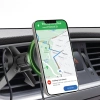 Smartphone holder with wireless charger SBS TESUPMAGWIR15W for air vent, compatible with MagSafe - black