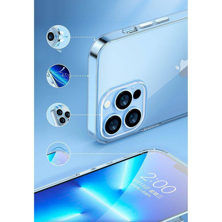 Kingxbar Elegant Series Hülle iPhone 13 Pro Hülle Rückseite transparent