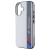 Etui BMW Motosport IML Vertical Stripe na iPhone 16 - szare