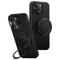 UNIQ etui Keva Air iPhone 16 Pro 6.3" Magclick Charging czarny/carbon black
