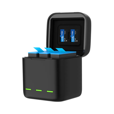 Telesin 3-slot charger box for GoPro Hero 9 / Hero 10 (GP-BCG-901)