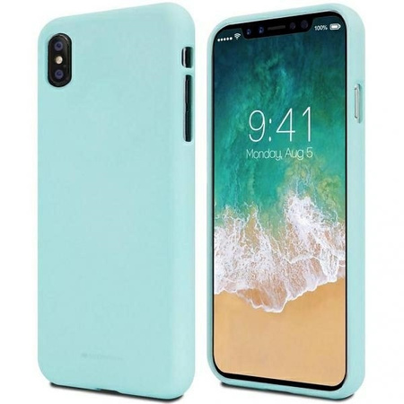 Etui SAMSUNG GALAXY S22 Matowy Silikon Mercury Soft Jelly miętowe