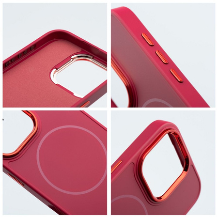 Futerał FRAME MAG COVER kompatybilny z MagSafe do IPHONE 15 PRO magenta