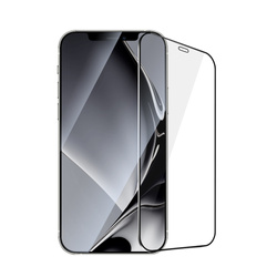Szkło hartowane z metalową ramką do iPhone 12 Pro Max 6.7&quot; czarna ramka
