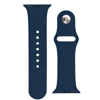 Silikonowa opaska Silicone Strap APS do Apple Watch 42 / 44 / 45 mm pasek bransoleta do zegarka - ciemnoniebieska