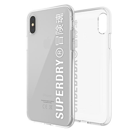SuperDry Snap iPhone X / Xs Clear Case white / white 41576