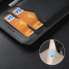 Dux Ducis Hivo Samsung Galaxy S25 Edge Case with Flip and RFID Protection - Black