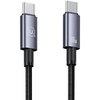 USAMS Kabel USB-C na USB-C 60W 1,2mFast Charging stalowy/tarnish SJ661USB01 (US-SJ661)