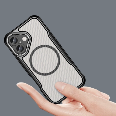 Leading Series MagSafe Silicone Case for iPhone 16 - Black