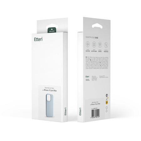 Nakładka Etteri Silicone Case do iPhone 12 / 12 Pro 6,1" jasnoniebieska