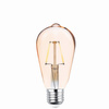 Żarówka LED Filament E27 ST64 4W 230V 2200K 400lm COG złota Forever Light