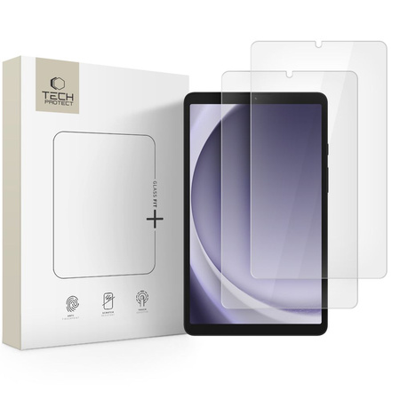 SZKŁO HARTOWANE TECH-PROTECT GLASS FIT+ 2-PACK GALAXY TAB A9 / A11 8.7 X110 / X115 / X133 / X135 CLEAR