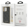 Guess GUHCP14XGF4GGR iPhone 14 Pro Max 6.7&quot; grey/grey hardcase 4G Charms Collection