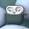 Hülle für AirPods 3 Silikon Softcase für Kopfhörer + Schlüsselanhänger Karabinerverschluss Anhänger schwarz (Hülle D)