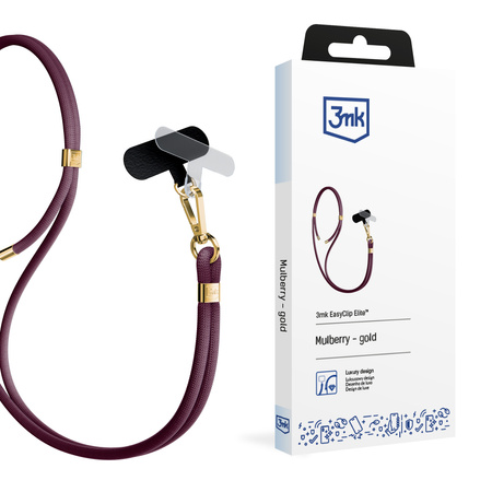 3MK EasyClip Elite Mulberry (gold) Smycz do telefonu