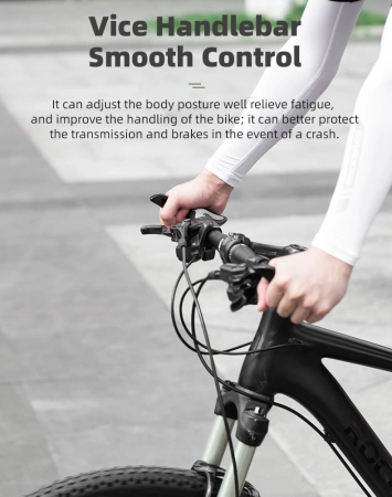 Rockbros BT1007B Bicycle Holder Set with Horns - Black