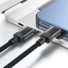 Acefast C12 USB-C / USB-C PD-Kabel 60 W 480 MB/mit Nylongeflecht – Schwarz