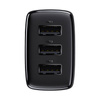 Baseus Compact Ladegerät 3x USB 17W schwarz (CCXJ020101)