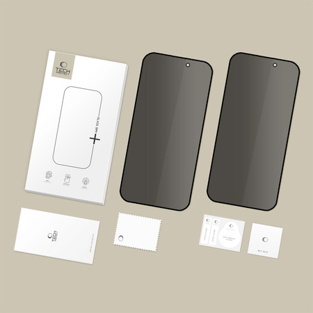 SZKŁO PRYWATYZUJĄCE TECH-PROTECT GLASS SPY+ 2-PACK IPHONE 16 PRO MAX / 17 PRO MAX PRIVACY
